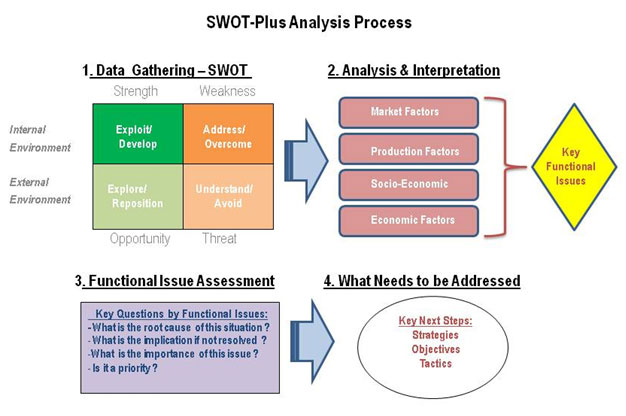 SWOT Plus Analysis Diagram
